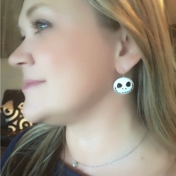 Jack Skellington Christmas Earring Set of Two (2) - Picture 1 of 6